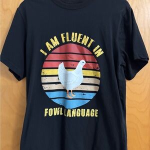 Women’s Black Graphic Tee Size Medium